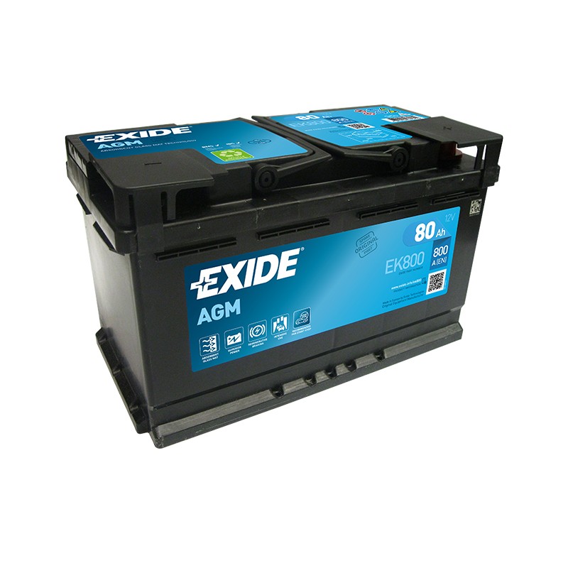 Bud problem floating Baterie auto EXIDE AGM START&STOP 80Ah EK800 EN 800A | Acu Shop